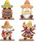 4 Pcs Cinco de Mayo Wooden Gnome Decorations – 3D Mexican Fiesta Gnomes with Sombrero, Maracas, Guitar, Taco & Fiesta Sign – Tiered Tray, Shelf & Table Decor – Perfect for Mother's Day Card Making & Fiesta Party Decorations